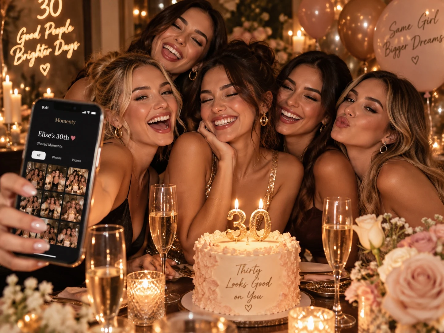 Amici durante una festa